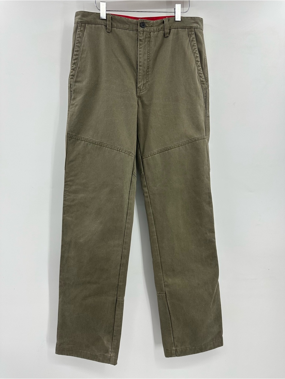 Orvis Olive Green Straight-Leg Chino Pants 32W